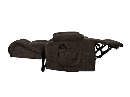 Lusio - Power Motion Recliner With Lift & Cup Holder - Brown