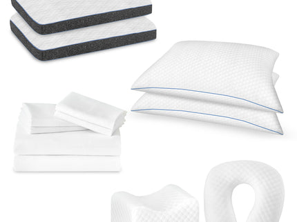 Comfort Care - Hybrid Restful Nights Firm Mattress, 12 Piece Comfort Bedding Pack