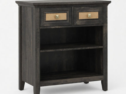 Storage Cabinet With 2 Drawers And 2 Shelves - Coffee