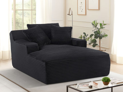 Cloudline - Oversized Chaise Lounge, Modern Comfy Couch With Full Foam Cushioning, Cozy Sleeper Sofabed