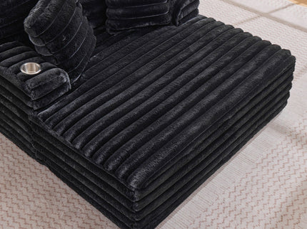 Oversized Chaise Lounge Chair Indoor With Pillows For Living Room