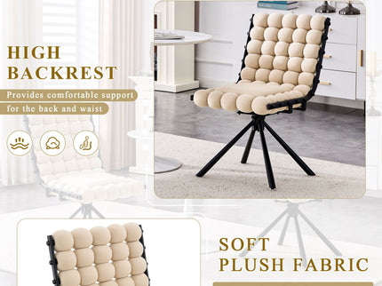 Puffy Bubble, Ball Chain Dining Chairs For Dining Room (Set of 2)