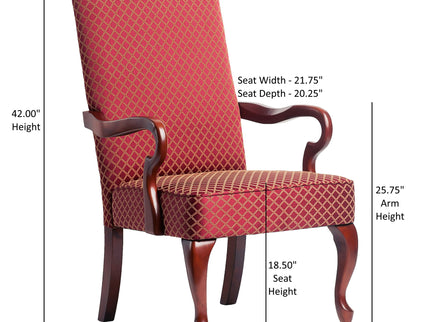 Delaney - Elegant Gooseneck Arm Chair With High Back