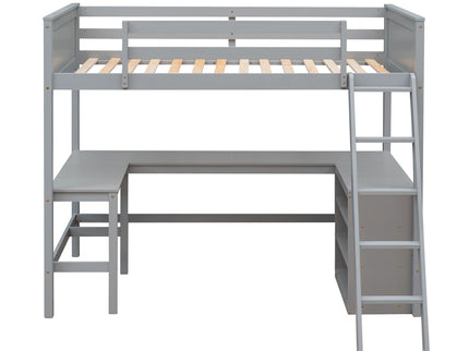 Loft Bed With Shelves With Desk