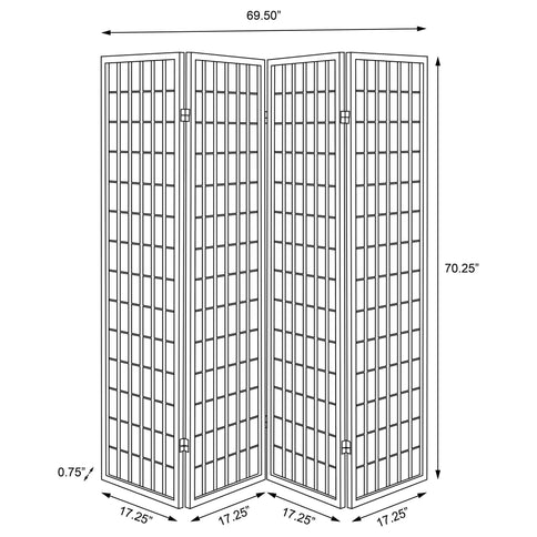 Sartre - 4 Panel Room Divider