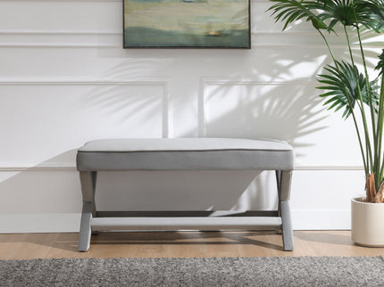 Comfort Double Bench Upholstered With X Crossed Legs