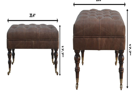 Buffalo - Ottoman With Castor Legs