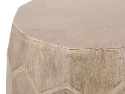 Outdoor Lightweight Concrete Side Table - Natural