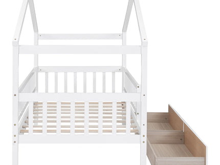 House Bed With 2 Drawers