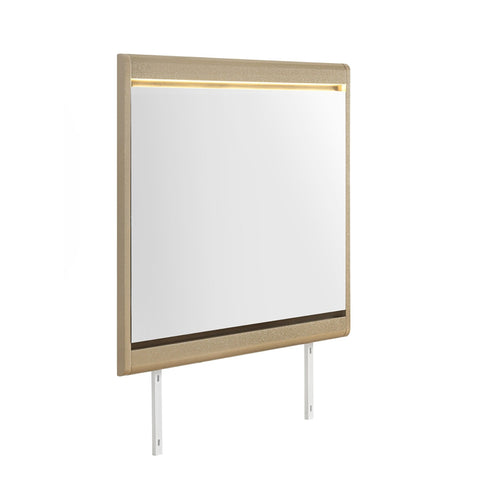 Gigi - Mirror With LED Lights, Large Scale Design For Dressers - Gold
