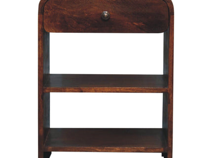 Aspen - Open Bedside Table - Dark Brown