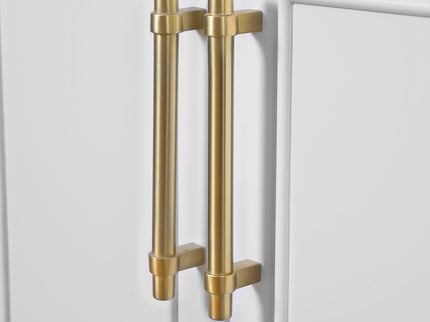 Bathroom Vanity With Integrated Sink, 2 Door Cabinet, Single Sink For Small To Medium Bathrooms