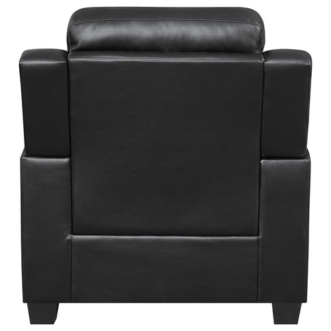 Winchell - Upholstered Padded Arm Tufted Accent Chair - Black