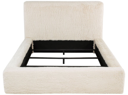 Tall Headboard Panel Bed With Padded Headboard