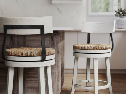Stool With Natural Seagrass Seat