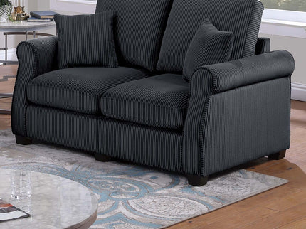 Contemporary 2 Piece Sofa Set With Matching Pillows