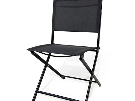 3 Piece Patio Bistro Set, Patio Set Of Foldable Patio Table And Chairs, Outdoor Patio Furniture Sets - Black
