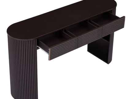 Retro Console Table With Storage, 3 Drawers