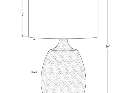 Lighting, Table Lamp, Resin, Contemporary - Cream