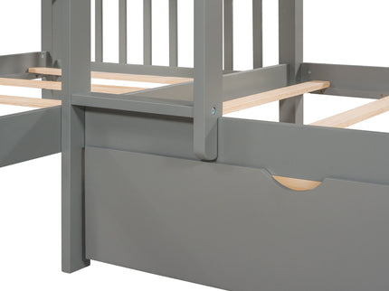 L Shaped Bunk Bed With Drawers