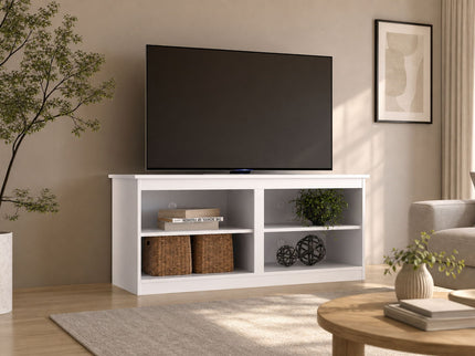 TV Stand For TVs Up To 50" With Open Shelves And Cable Management