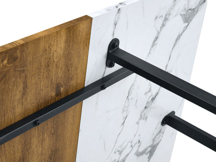 2 Tone Dining Table For Modern Minimalist And Industrial Styles