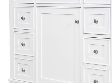 Modern Bathroom Vanity Base Only With 1 Cabinet And 6 Drawers