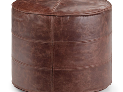 Connor - Handcrafted Round Pouf