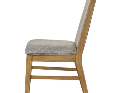 Teleli - Dining Side Chair (Set of 2) - Natural / Gray