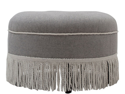 Yolanda - Round Upholstered Accent Ottoman