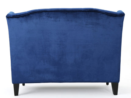 Nurturing - Upholstered Loveseat With Wing Back And Diamond Tufting