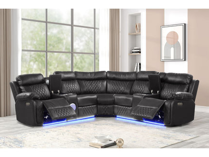 Lacrosse - Power Reclining Sectional Sofa