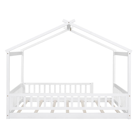 Bed House Bed Frame With Fence