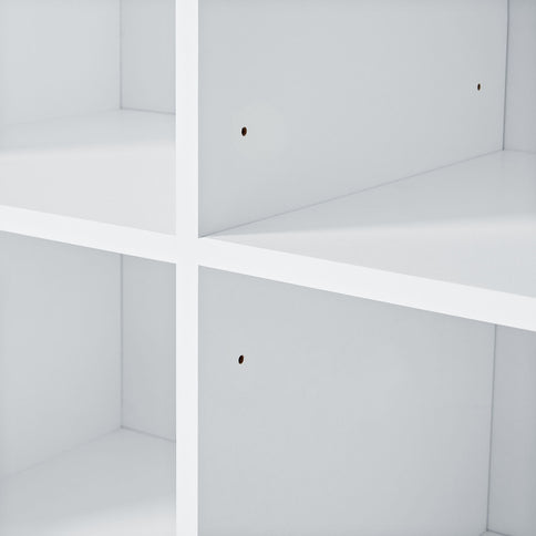Freestanding Bathroom Storage Cabinet With Doors And Drawers, Adjustable Shelf, Open Shelves - White