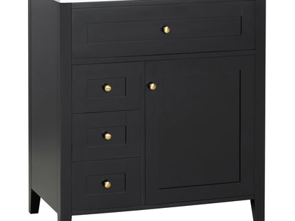 Bathroom Vanity With Sink, 3 Drawers And Adjustable Shelf, Freestanding Storage Unit