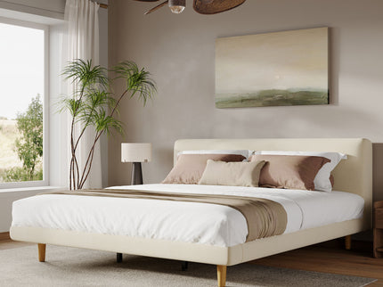 Chunky - California King Bed Frame - Beige