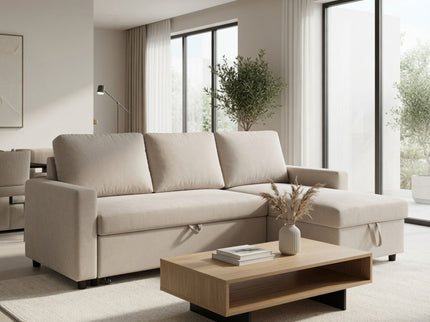 L - Shaped Convertible Sofa Bed With Storage Chaise