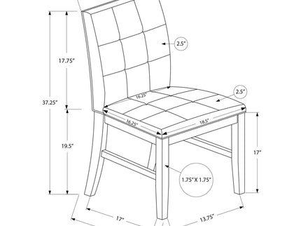 Dining Chair, Upholstered, Dining Room, Transitional (Set of 2) - Cream