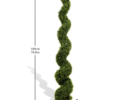Artificial Outdoor UV Resistant Plastic Boxwood Topiary Spiral Tree