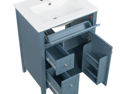 Bathroom Vanity With Sink, Soft Closing Cabinet