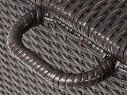 Blake - Wicker Cushion Box - Brown Multi