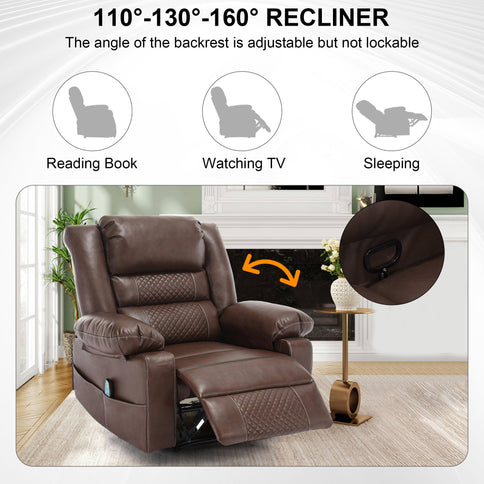 Breathable Massage Recliner Manual Chair