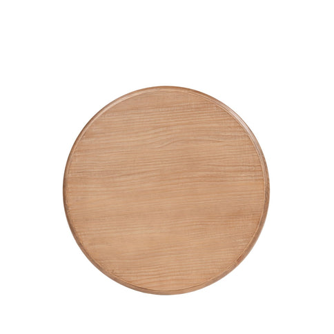 Winslow - Round Pedestal Side Table - Natural / Light Brown