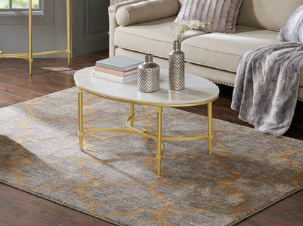 Bordeaux - Coffee Table - White / Gold