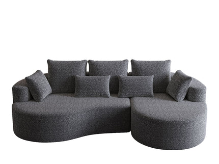 Curved Oversized Sectional Sofa With Extra Deep Seat