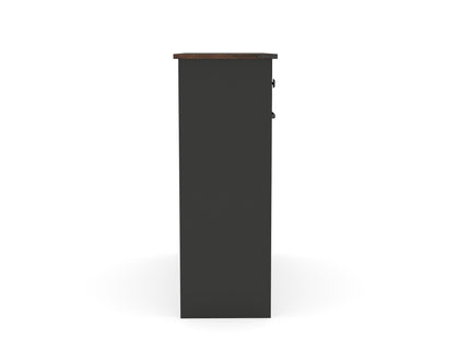 Double Tilt Out Trash Cabinet With Hideaway Drawer And Barn Door Style