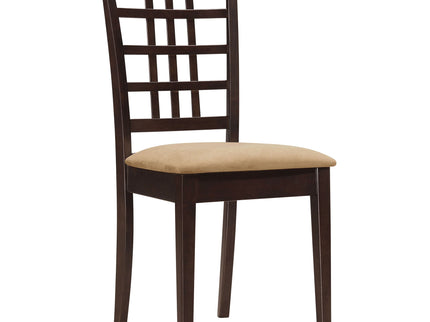 Vanetta - 3 Piece Dining Set With Drop Leaf Table And Chairs - Cappuccino