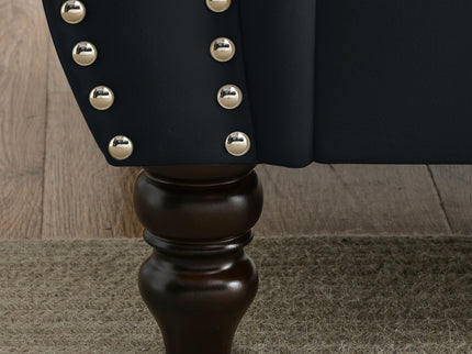 Chesterfield Sofa With Rolled Arms And Nailhead Trim