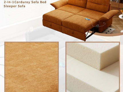 Sofa Bed With Convertible Design, Living Room Furniture