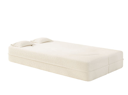 Modern Floor Sofa With 2 Pillows, Twin Size For Living Room